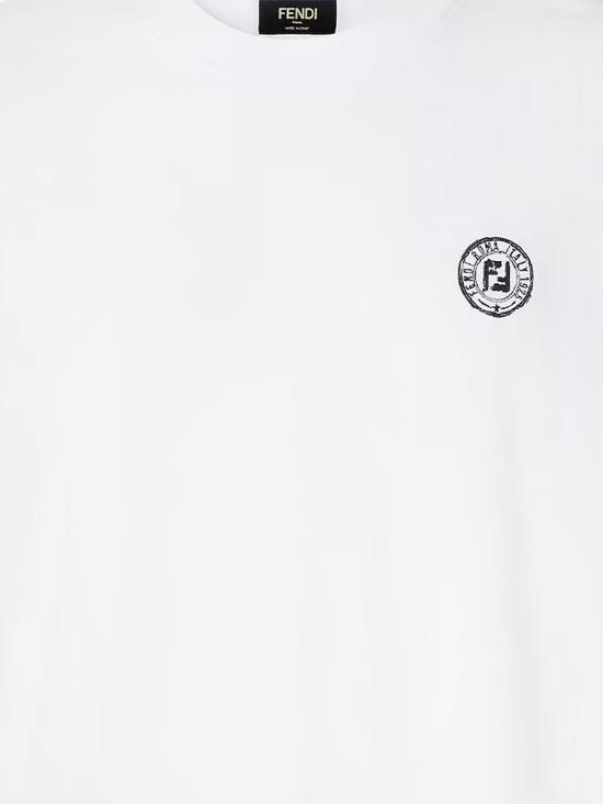 25FW 펜디 코튼 티셔츠 FY1319AV0H F0QA0 White - FENDI