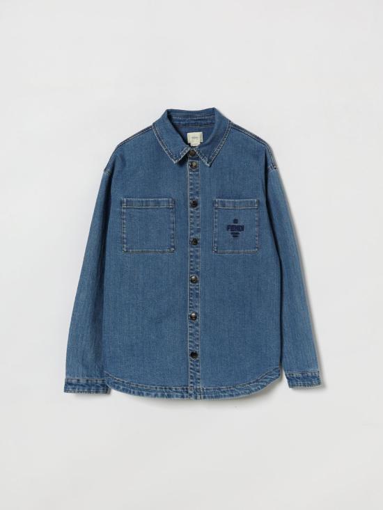 26SS [키즈] 펜디 셔츠 JUA267AVVU F0QG0 Blue