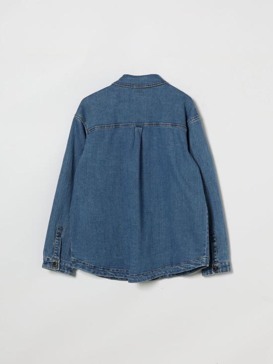 26SS [키즈] 펜디 셔츠 JUA267AVVU F0QG0 Blue - FENDI