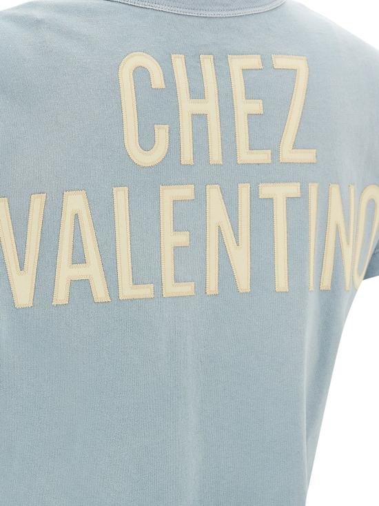  발렌티노 가라바니 반팔 티셔츠 팬서 레이디 티셔츠 라이트 블루 - VALENTINO GARAVANI