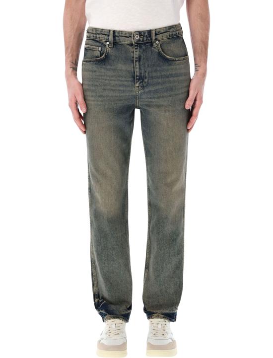 26SS 리프레젠트 R1 슬림 핏 데님 팬츠 MLM100335 07 BLUE CREAM