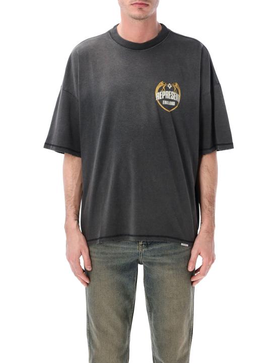 26SS 리프레젠트 반팔 티셔츠 MLM100171 04 STAINED BLACK