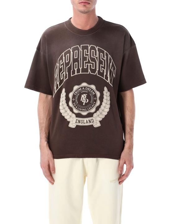 26SS 리프레젠트 반팔 티셔츠 MLM100170 Marrone