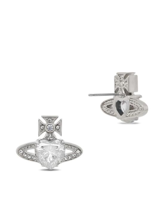 26SS 비비안웨스트우드 이어링 6201031T 02P169P169 Platinum wht crystal - VIVIENNE WESTWOOD