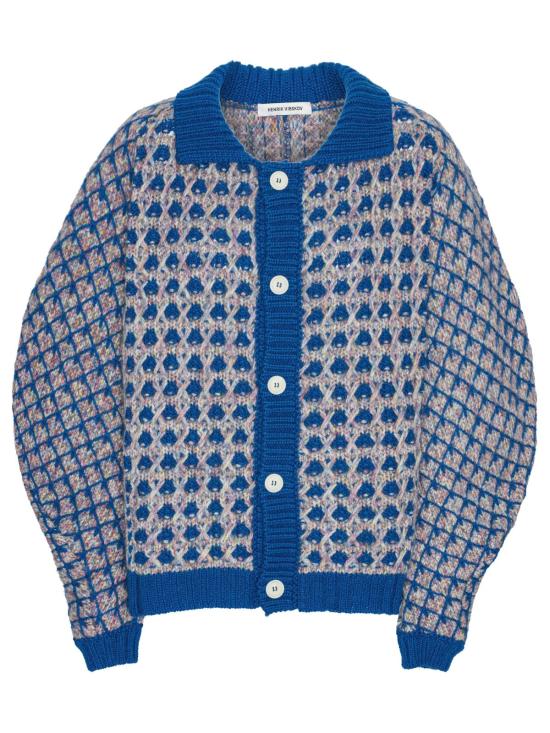  헨릭 빕스코브 가디건 Henrik Vibskov 김치 카디건 블루 파티 버블