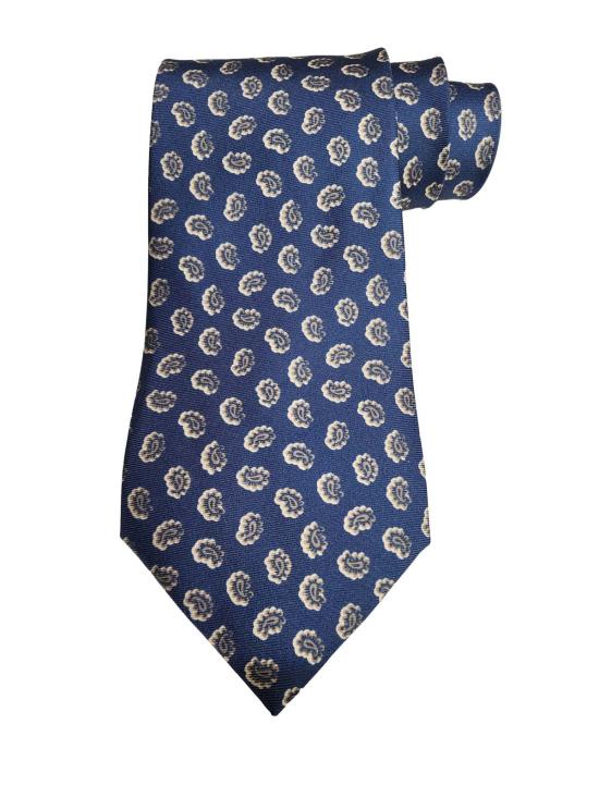  에트로 넥타이 자카드 페이즐리 프린트 실크