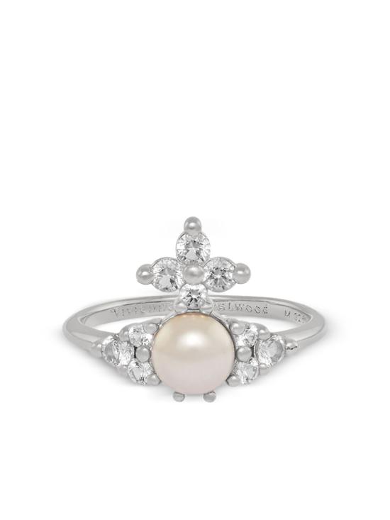 26SS 비비안웨스트우드 반지 6404017T 01P373P373 Platinum white creamrose