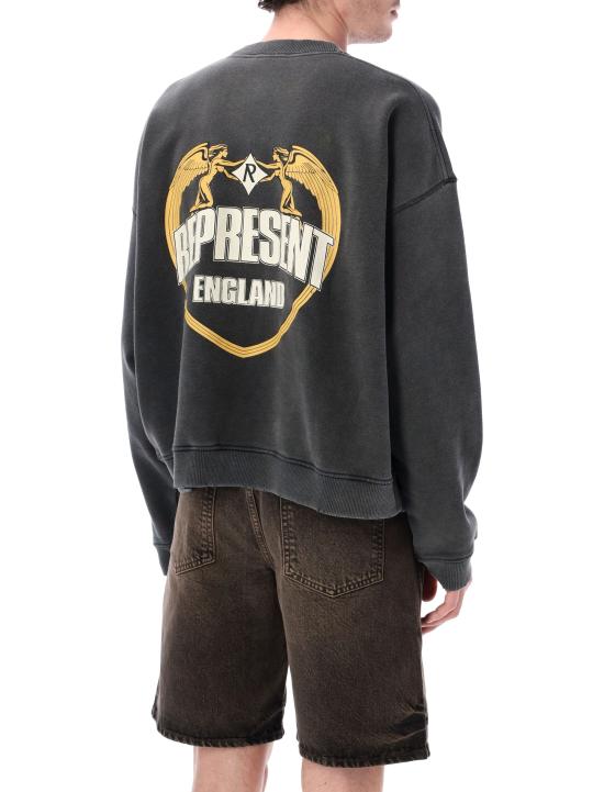 26SS 리프레젠트 긴팔 티셔츠 MLM100367 04 STAINED BLACK - REPRESENT