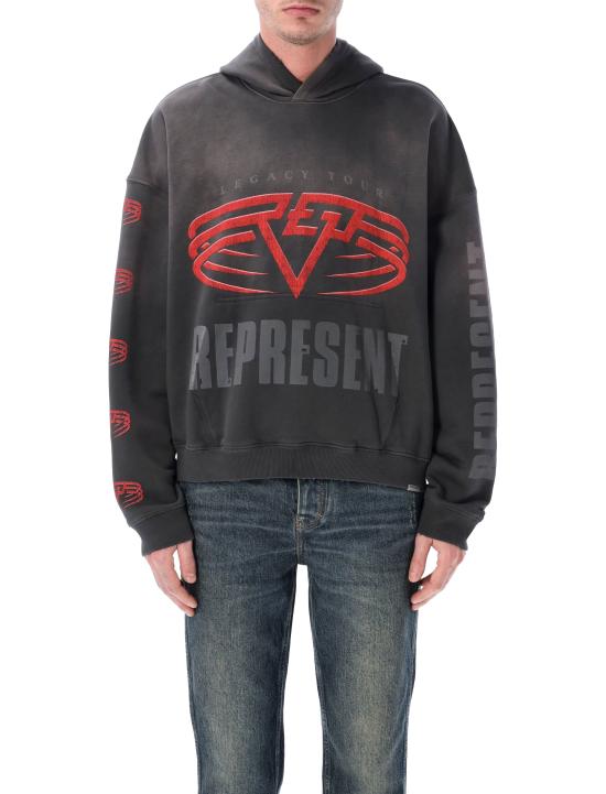 26SS 리프레젠트 후드 티셔츠 MLM100366 46 SUN FADE GREY