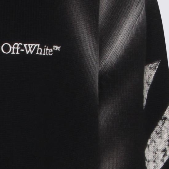  오프화이트 스웨터 코튼 니트  블랙 - OFF WHITE
