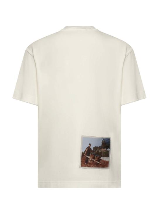  자크뮈스 반팔 티셔츠 Jacquemus Le Paysan 티셔츠 오래된 라벨 사진 - JACQUEMUS