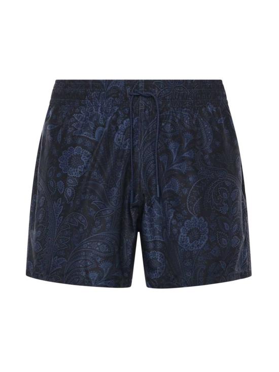  에트로 스윔팬츠 페이즐리 플로럴 프린트 수영복 (블루)
