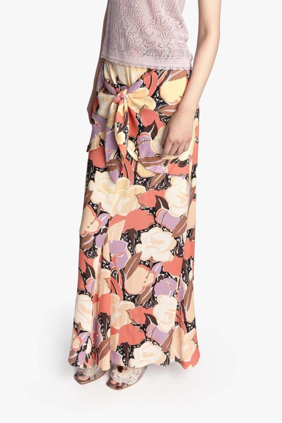 안나 수이 롱 스커트 데저트 블룸 크레이프 스커트 - ANNA SUI