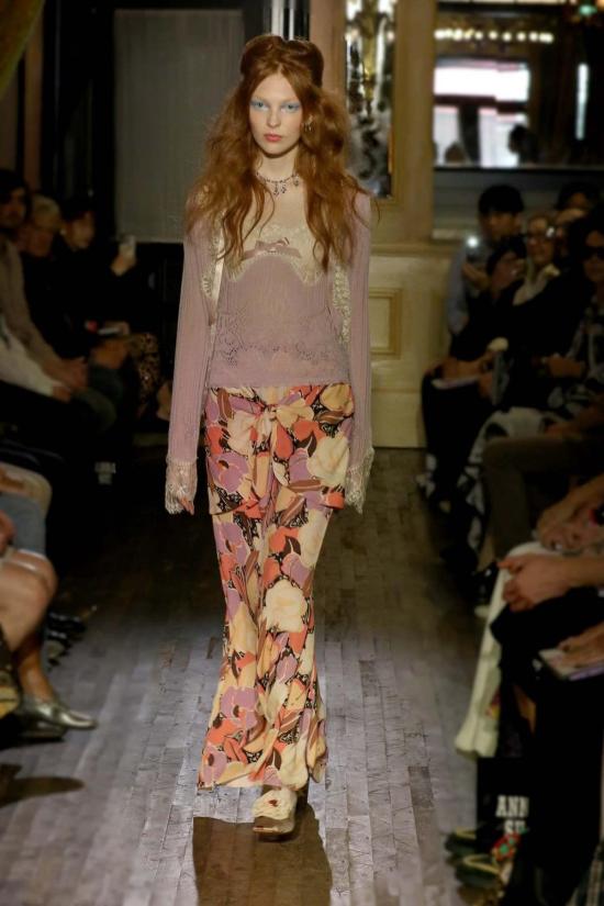  안나 수이 롱 스커트 데저트 블룸 크레이프 스커트 - ANNA SUI