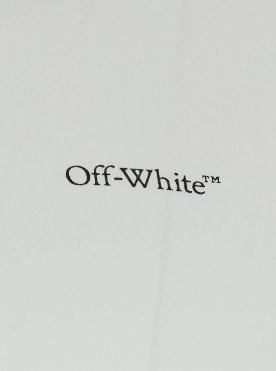  오프화이트 반팔 티셔츠 라이트 그린 크루넥 로고 티셔츠 그린 - OFF WHITE