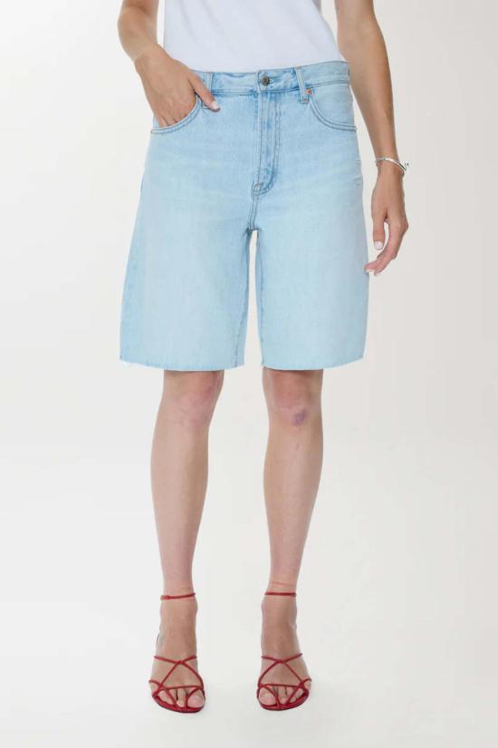  피스톨라 데님 숏팬츠 놀란 릴렉스드 스트레이트 컷오프 쇼츠 - PISTOLA