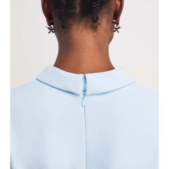  셀프 포트레이트 미디 원피스 크레이프 레이스 미디 드레스 블루 - SELF PORTRAIT