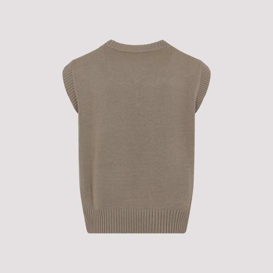  아미 베스트 알렉상드르 마티우시 울 앤 코튼  베이지 토프 에크루 - AMI