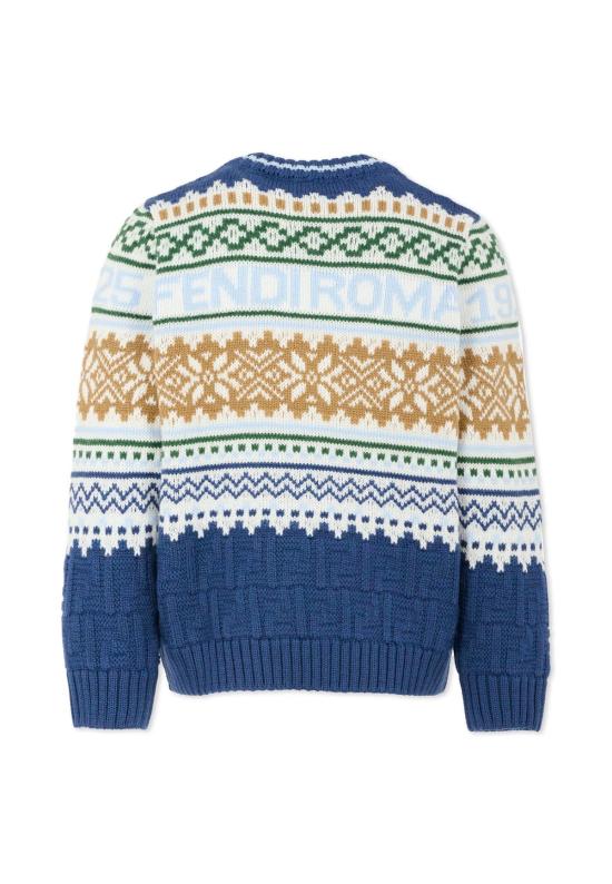  [키즈] 펜디 풀오버 아동용 스웨터 (로고, 멀티컬러) - FENDI