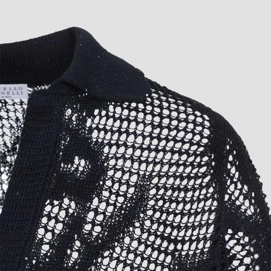  브루넬로 쿠치넬리 스웨터 Brunello Cucinelli Dazzling Water Lillies  Abisso - BRUNELLO CUCINELLI