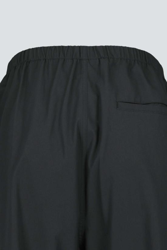  아모멘토 스트레이트 팬츠 드로스트링 와이드  차콜 - AMOMENTO