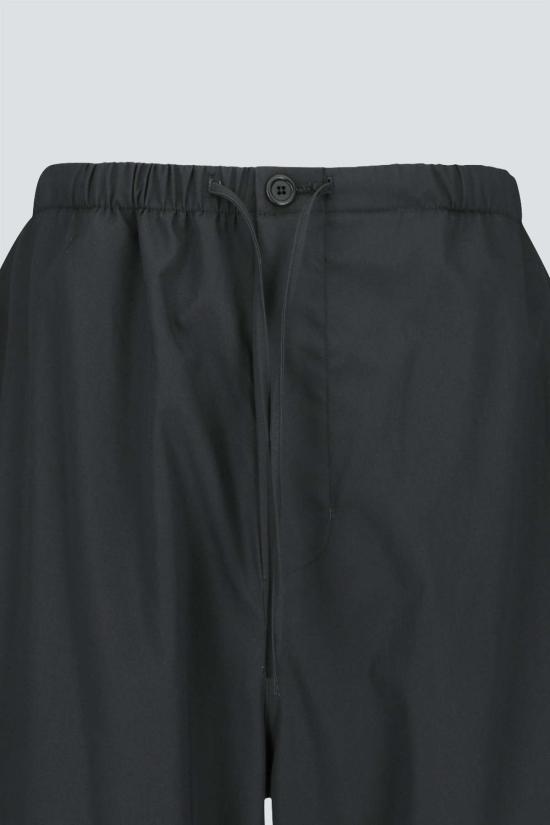  아모멘토 스트레이트 팬츠 드로스트링 와이드  차콜 - AMOMENTO