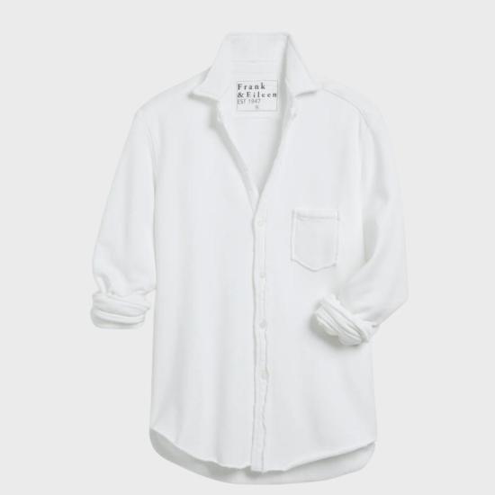  프랭크 앤 에일린 셔츠 프랭크 & 아일린 아일린 스웨트셔츠 버튼업 라피스 - FRANK & EILEEN