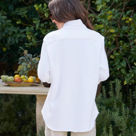  프랭크 앤 에일린 셔츠 프랭크 & 아일린 아일린 스웨트셔츠 버튼업 라피스 - FRANK & EILEEN