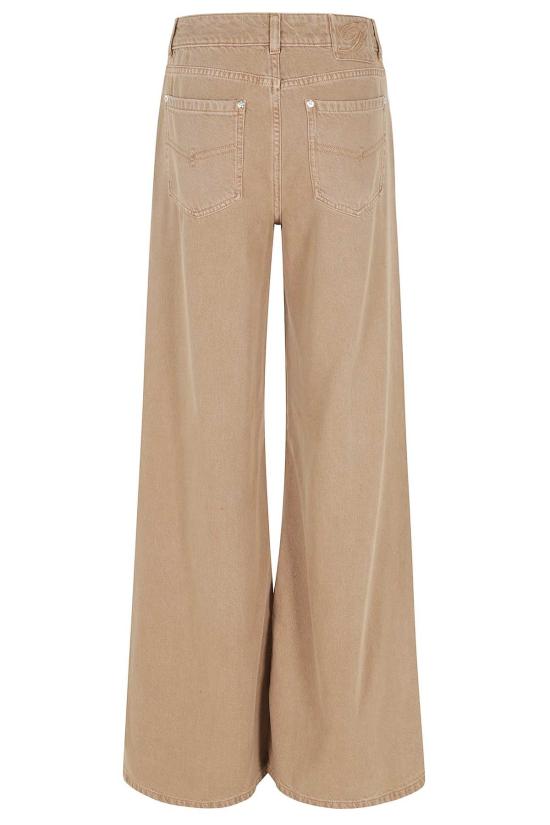  블루마린 데님 팬츠 데님 플레어 팬츠 암포라 베이지 - BLUMARINE