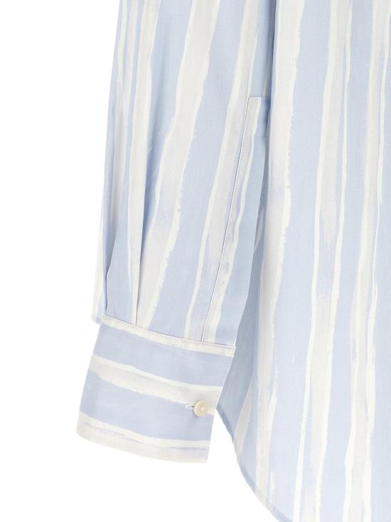  자크뮈스 긴팔 셔츠 Jacquemus La Chemise Camargue 셔츠 라이트 블루 - JACQUEMUS