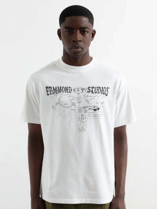  에드몬드 스튜디오 반팔 티셔츠 에드먼드 스튜디오 프레시 클래식 티셔츠 화이트 - EDMMOND STUDIOS