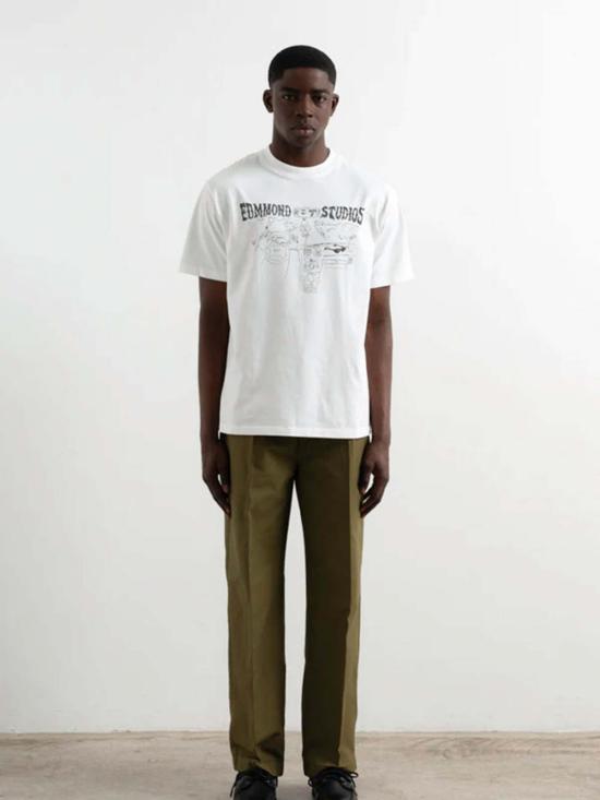  에드몬드 스튜디오 반팔 티셔츠 에드먼드 스튜디오 프레시 클래식 티셔츠 화이트 - EDMMOND STUDIOS
