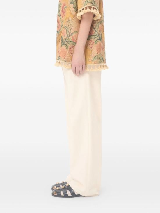  발렌티노 가라바니 데님 팬츠 발렌티노 데님 코튼 진 아이보리 - VALENTINO GARAVANI