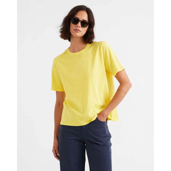  큘 반팔 티셔츠 쿨레 더 모던 티 옐로우 - KULE