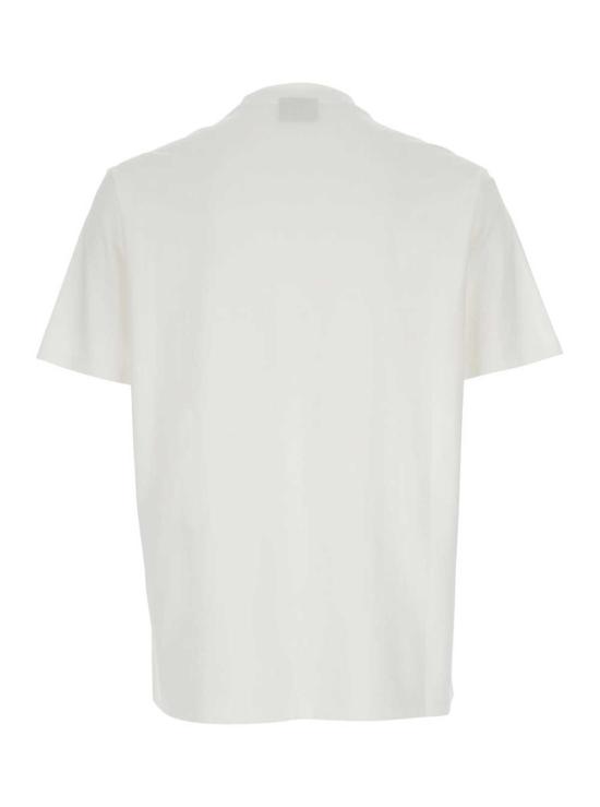  엠포리오 아르마니 반팔 티셔츠 로고 크루넥 티셔츠 화이트 - EMPORIO ARMANI