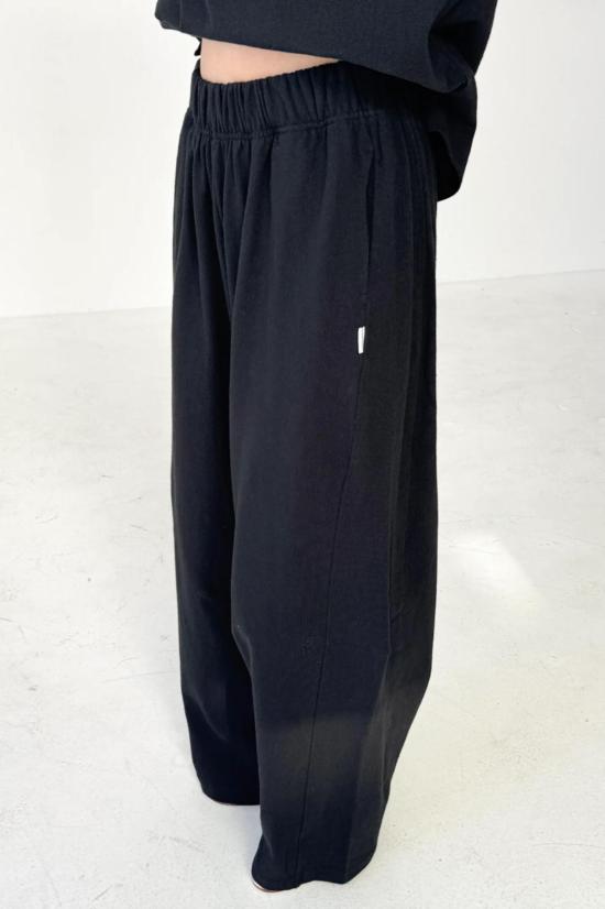  르 본 숍 스트레이트 팬츠 르봉샵 베어팬츠 블랙 - Le Bon Shoppe