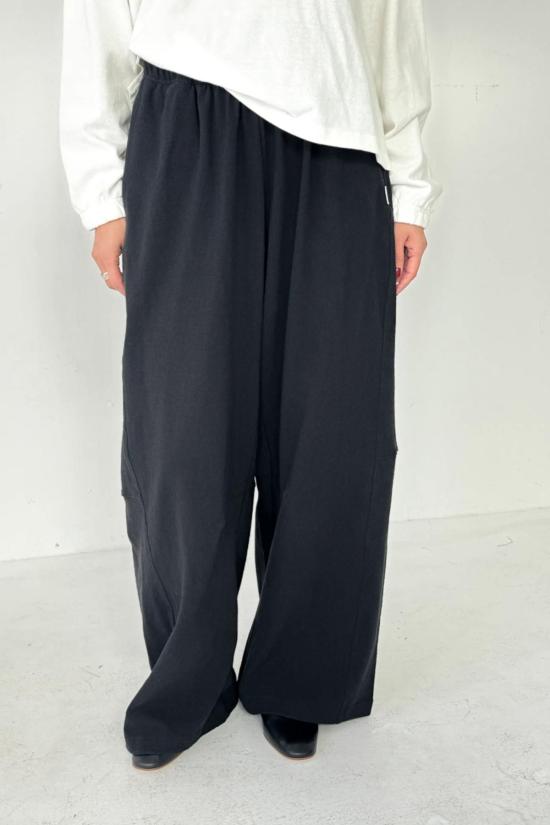  르 본 숍 스트레이트 팬츠 르봉샵 베어팬츠 블랙 - Le Bon Shoppe