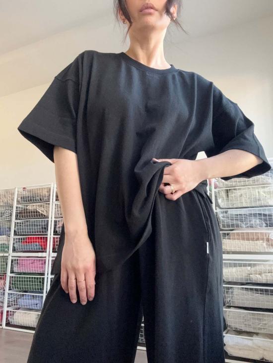  르 본 숍 스트레이트 팬츠 르봉샵 베어팬츠 블랙 - Le Bon Shoppe