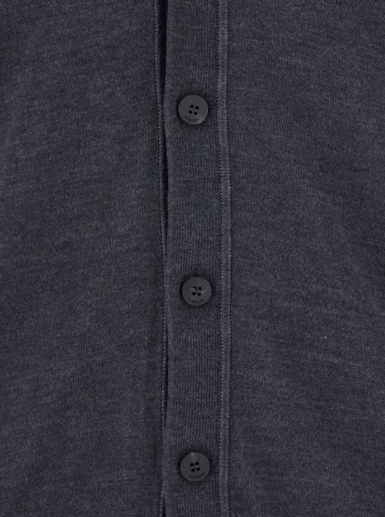  자크뮈스 가디건 V넥  (뒷면 로고 포함, 회색) - JACQUEMUS