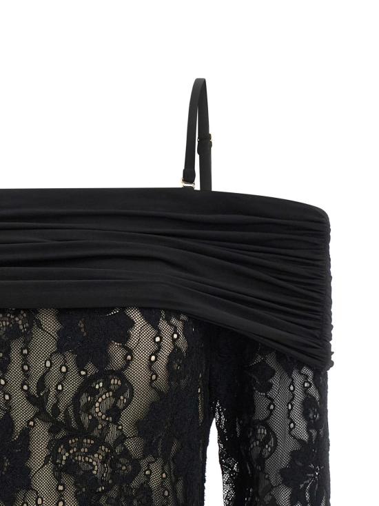  짐머만 바디수트 티셔츠 리벨리온 보디수트 블랙 - ZIMMERMANN