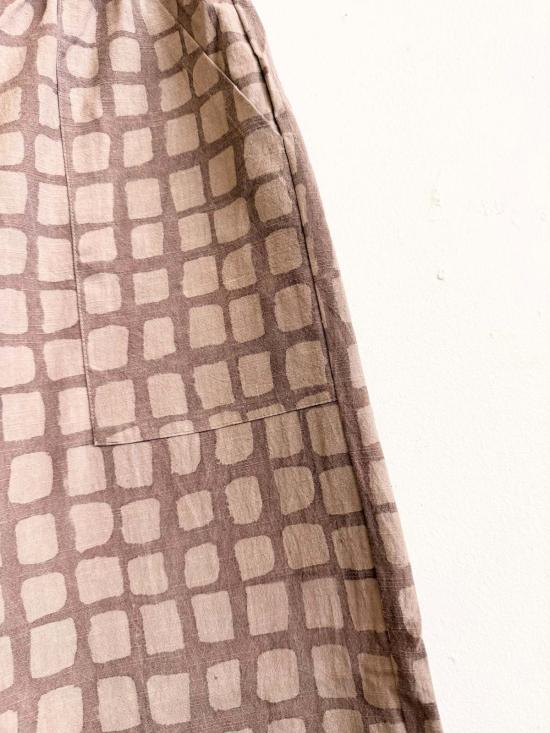  Happy French Gang 스트레이트 팬츠 해피 프렌치 갱 오마르 브라운 그리드 - OTHER BRANDS