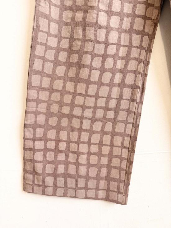  Happy French Gang 스트레이트 팬츠 해피 프렌치 갱 오마르 브라운 그리드 - OTHER BRANDS