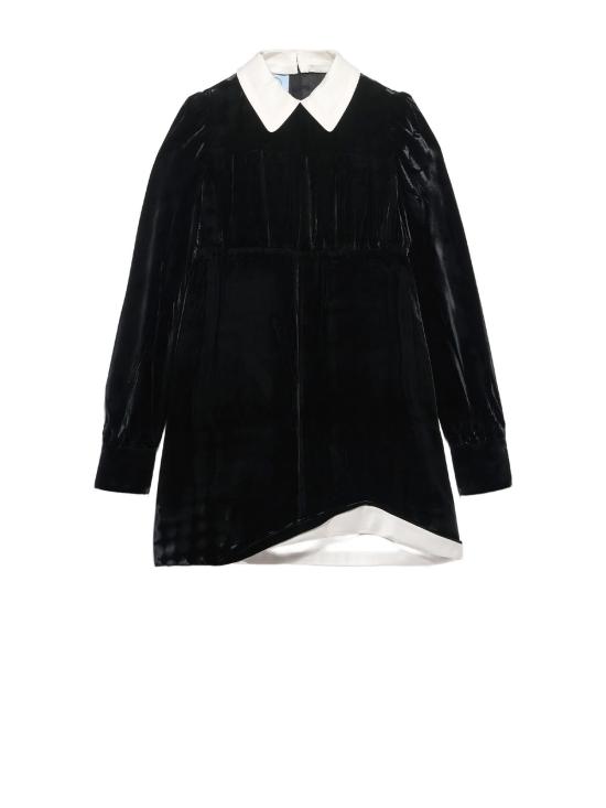  프라다 숏 원피스 드레스 블랙