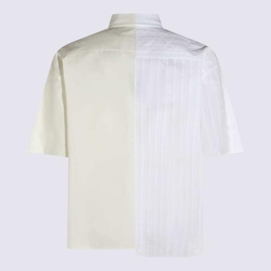  MM6 메종마르지엘라 반팔 셔츠 Mm6 메종 마르지엘라 코튼 셔츠 화이트 - MM6 MAISON MARGIELA