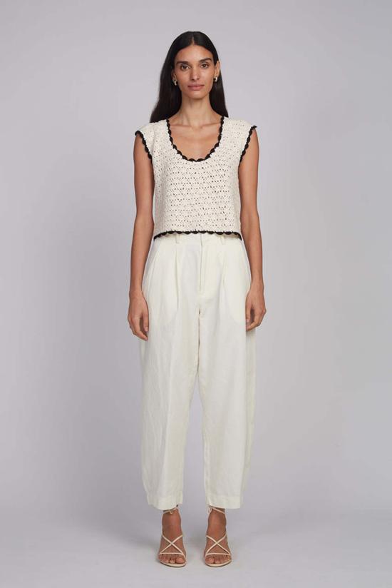  일레븐 식스 블라우스 자리아 크로셰 탑 - ELEVEN SIX