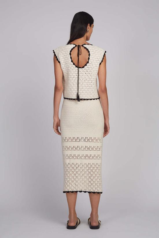  일레븐 식스 블라우스 자리아 크로셰 탑 - ELEVEN SIX