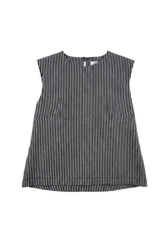  해리스와프런던 블라우스 해리스 워프 런던 시어서커  화이트/네이비