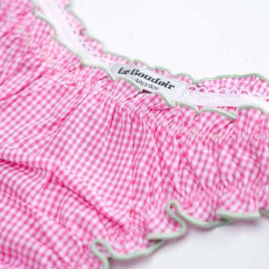  르 부두아르 로스앤젤레스 팬티 Leboudoirlosangeles La Brigitte Tanga - LE BOUDOIR LOS ANGELES