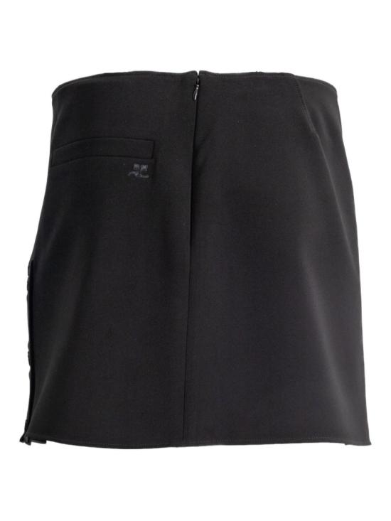 26SS 쿠레쥬 숏 스커트 126CJU330PL01599999 Black - COURREGES