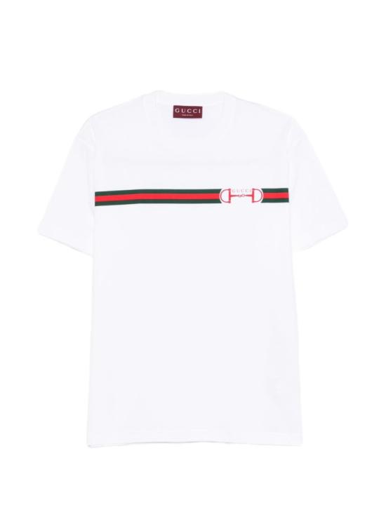 26SS 구찌 프린트 코튼 저지 티셔츠 837959XJHM59081 White